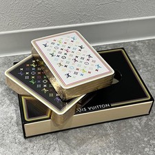 Carte da gioco Louis Vuitton monogramma multicolore Takashi Murakami sigillat...