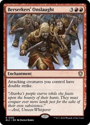 Berserkers' Onslaught - Commander: Bloomburrow #192 Rare