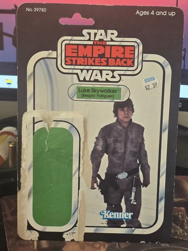 Vintage 1980 Kenner STAR WARS * Luke Skywalker Bespin * ORIGINAL CARD BACK 31B *