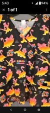 LION KING Scrub Top Hakuna Matata Simba Pumba Timon Womens Size 1X