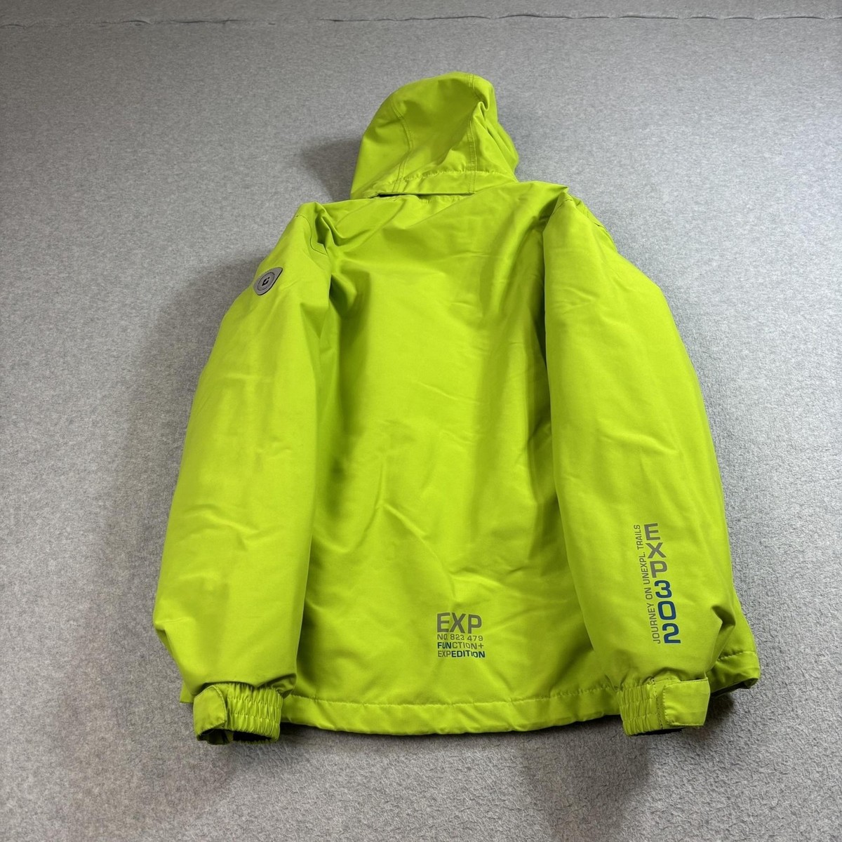 Killtec Jacket Mens Large Neon Green Waterproof Windproof Hooded