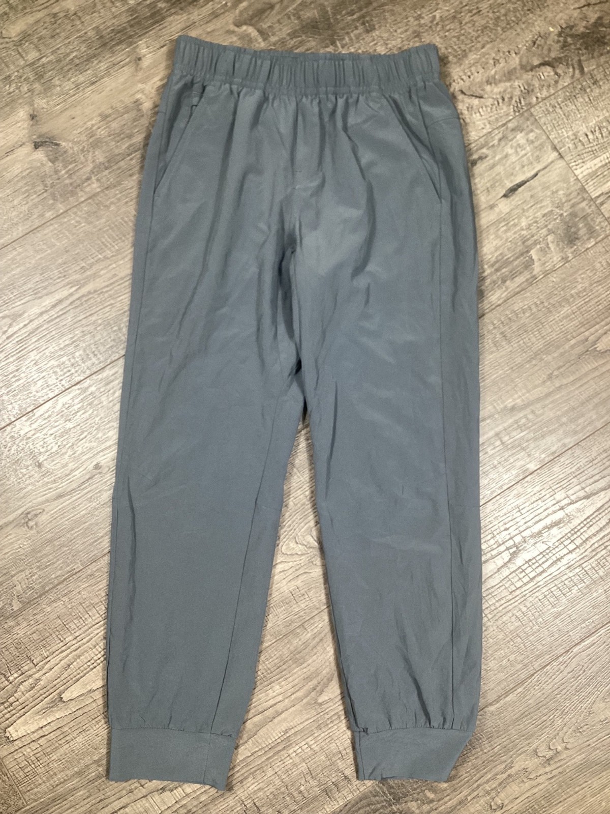 All In Motion Boy Gray Jogger Pants Size S (6/7) Elastic & Cuffs Sport NWOT