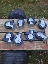 LARGE HEAVY DUTY CASTER WHEEL 5 1/2" x 2" DIAM., HEIGHT 7" READ DESCRIPTION