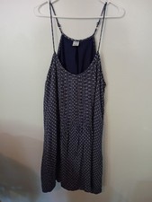 Time And True Sundress Sz XXL(20) Blue Pintucks Lined Adjustable Straps