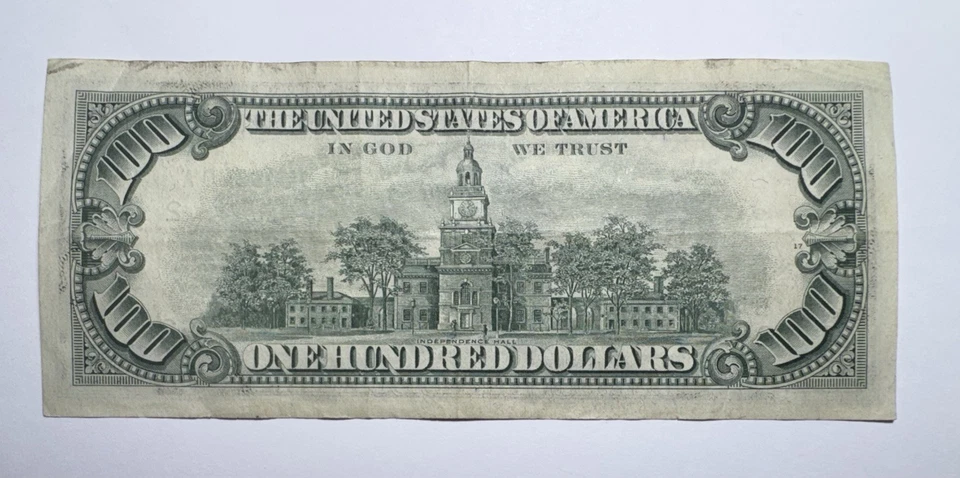 1974 $100 Federal Reserve Note New York - Image 2 of 2