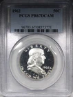 1962 Proof Franklin Half Dollar PCGS PR67 DCAM DEEP CAMEO Spotted