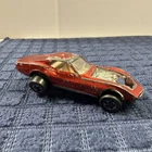 Hot Wheels 1968 Redline Custom Corvette Red W White Interior Made In USA