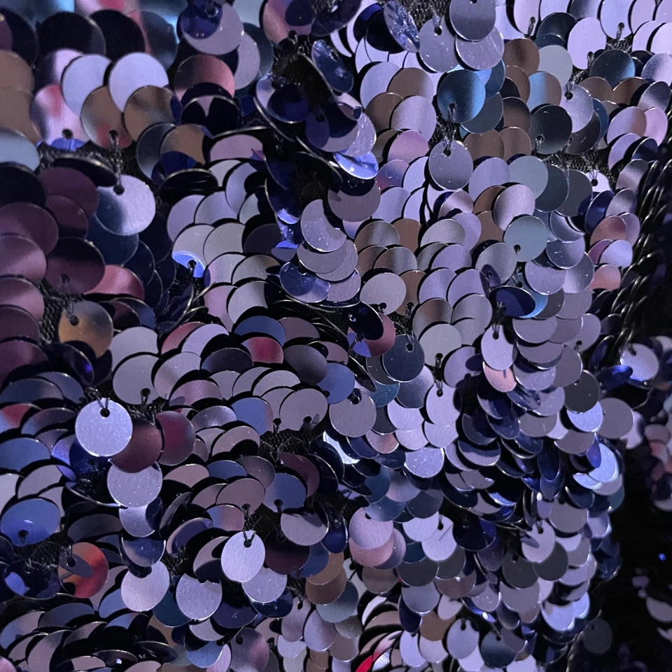 Saia Midi Feminina J.Crew Collection Lantejoulas Azul Tamanho 2 Estilo G9687 Forrada - Imagem 2 de 4