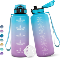 Motswedi Trinkflasche 1.5L, Bpa-Frei, Trinkflasche Sport, Auslaufsicher, Wasserf