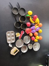 Childrens Play Kitchen Pots Pans Bakeware Toy...