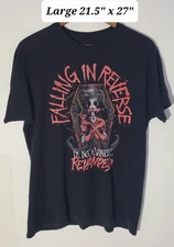 Falling In Reverse I'm Not A Vampire Revamped Black Large T-Shirt