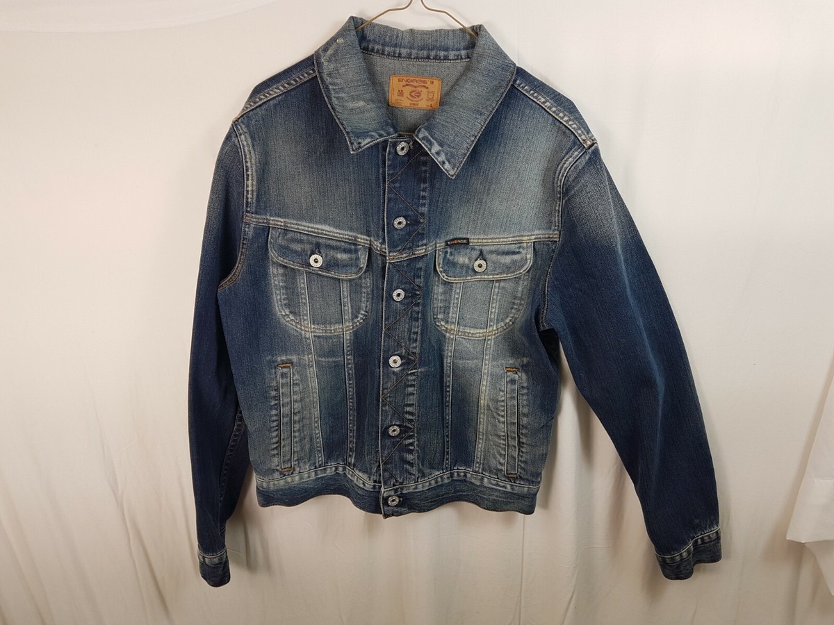 【gideal】fade denim jacket ENERGIE JEANS FADE DENIM JACKET SIZE L LARGE Italy Jean | eBay