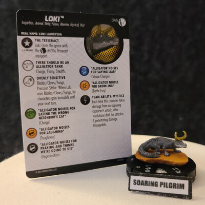 LOKI - 045 - SUPER RARE (Alligator) Marvel Studios Disney + Plus Heroclix #45