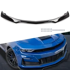 Fits For 16-22 Chevy Camaro 1LE Style ABS Front Bumper Lip Splitter Gloss Black