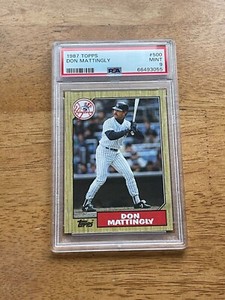 DCC: 1987 Topps Don Mattingly #500 PSA 9 MINT NY Yankees