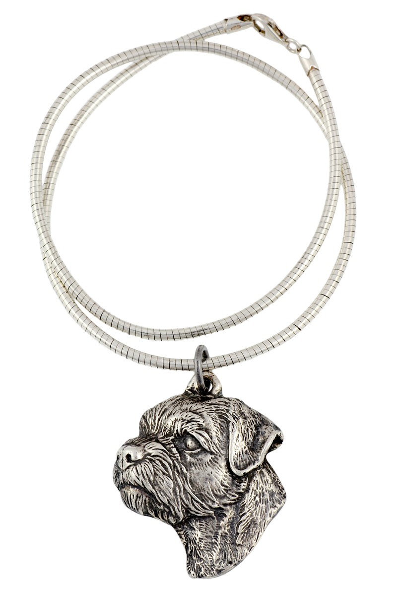 Border Terrier Dog necklace, unique jewellery for the dog fan - Main Image