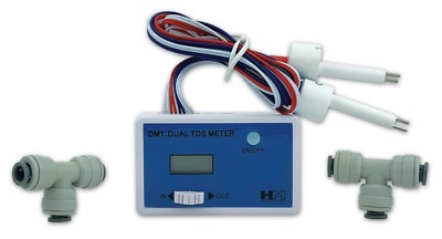HM Digital DM1 Dual TDS Messgerät 1/4'' Armaturen für Umkehrosmoseanlagen