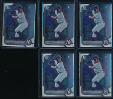 Lot of (5) FIDEL MONTERO 1st 2022 Bowman Chrome Prospects YANKEES Rookie RC