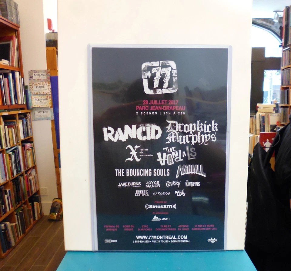 '77 MONTRÉAL Quebec punk rock 2017 Rancid Dropkicks Murphys CONCERT POSTER SHOW  - Image 2 of 3