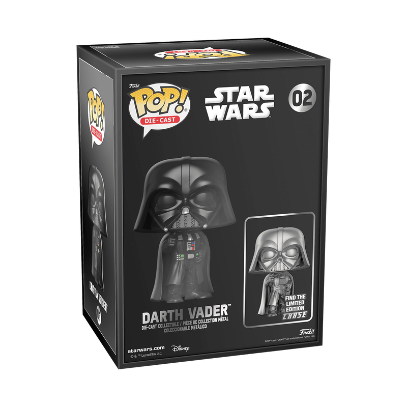【正規品】Funko pop! ダイキャスト製 ダース・ベイダー Chase Funko Pop! Exclusive Die-Cast Star Wars Darth Vader Figure #02