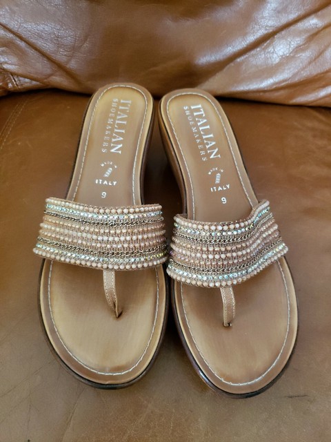 two strap sandals brown