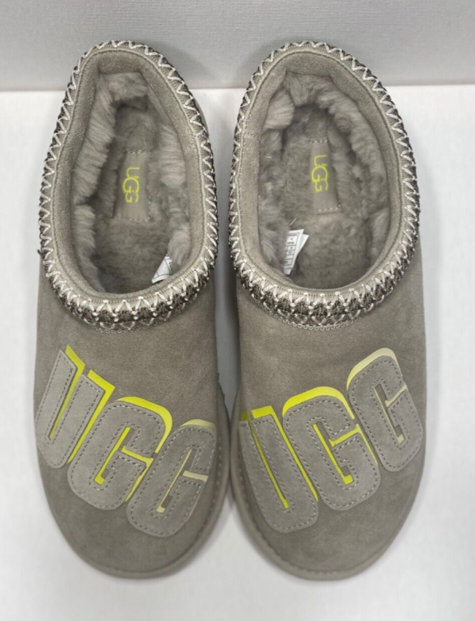 New MEN'S PUMICE UGG TASMAN 3D GRAPHIC SHADOW SUEDE SLIPPERS Size 9 eBay