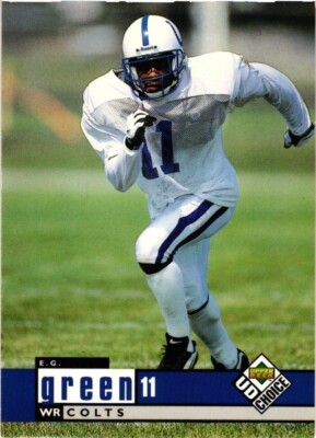 1998 Upper Deck UD Choice #342 E.G. Green  Indianapolis Colts
