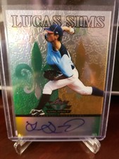 2012 Leaf Valiant Green Base Lucas Sims #VA-LS1 Auto