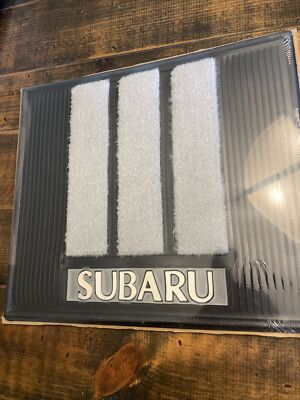 Vintage Plasticolor for Subaru Rear black & Silver  Floor mats NOS