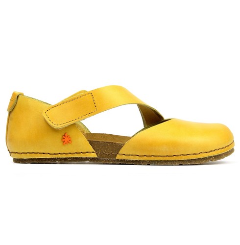 ART SANDALI DONNA CRETA PUNTA CHIUSA VERA PELLE GIALLO | eBay