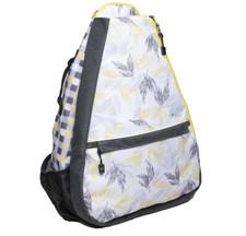 Ladies Printed Pickleball Sling Bag - "Citrus Slate" - Designed For Pickleball