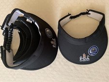 New LOT of 3 WOMEN'S VISORS PGA Championship 2022 Southern Hills Black aa