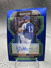Javier Santos /25 Prizm Draft auto /25 blue donuts
