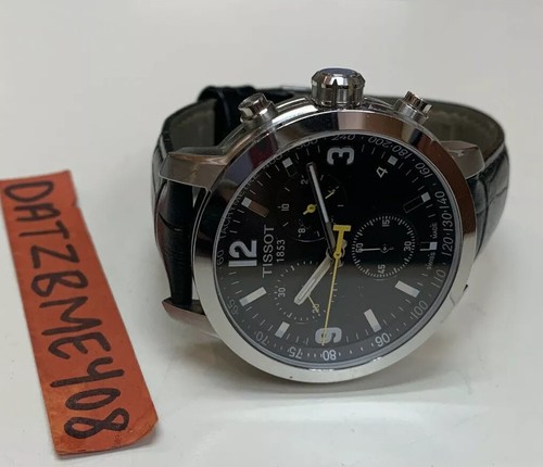 TISSOT 1853 XL CLASSIC T055417A CHRONO QUARTZ BLACK 41MM WATCH | eBay