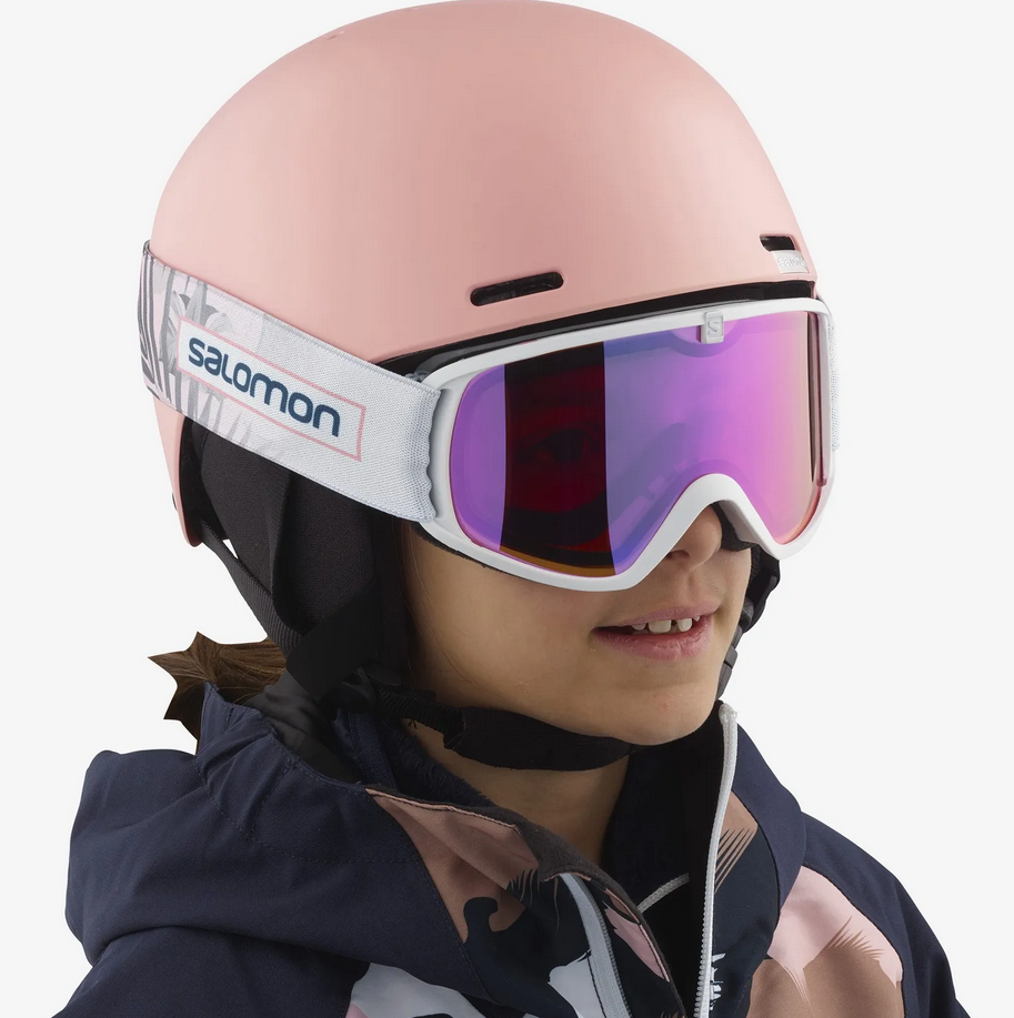 Salomon Trigger Maschera da Sci Unisex Bambini Rosa (Univ Ruby) Taglia Unica