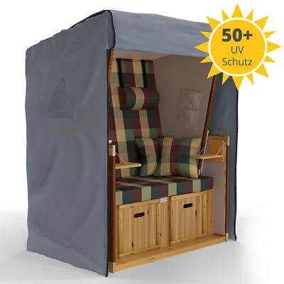 SANZARO® Premium Strandkorb Schutzhülle mit Belüftungsöffnungen Strandkorbhülle