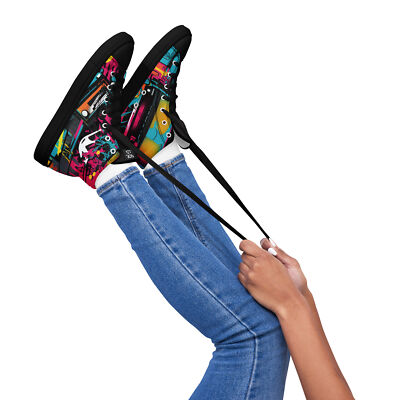 SoL I.D. Graffiti-Inspired High-Top Sneakers for Women | Bold Urban Streetwear