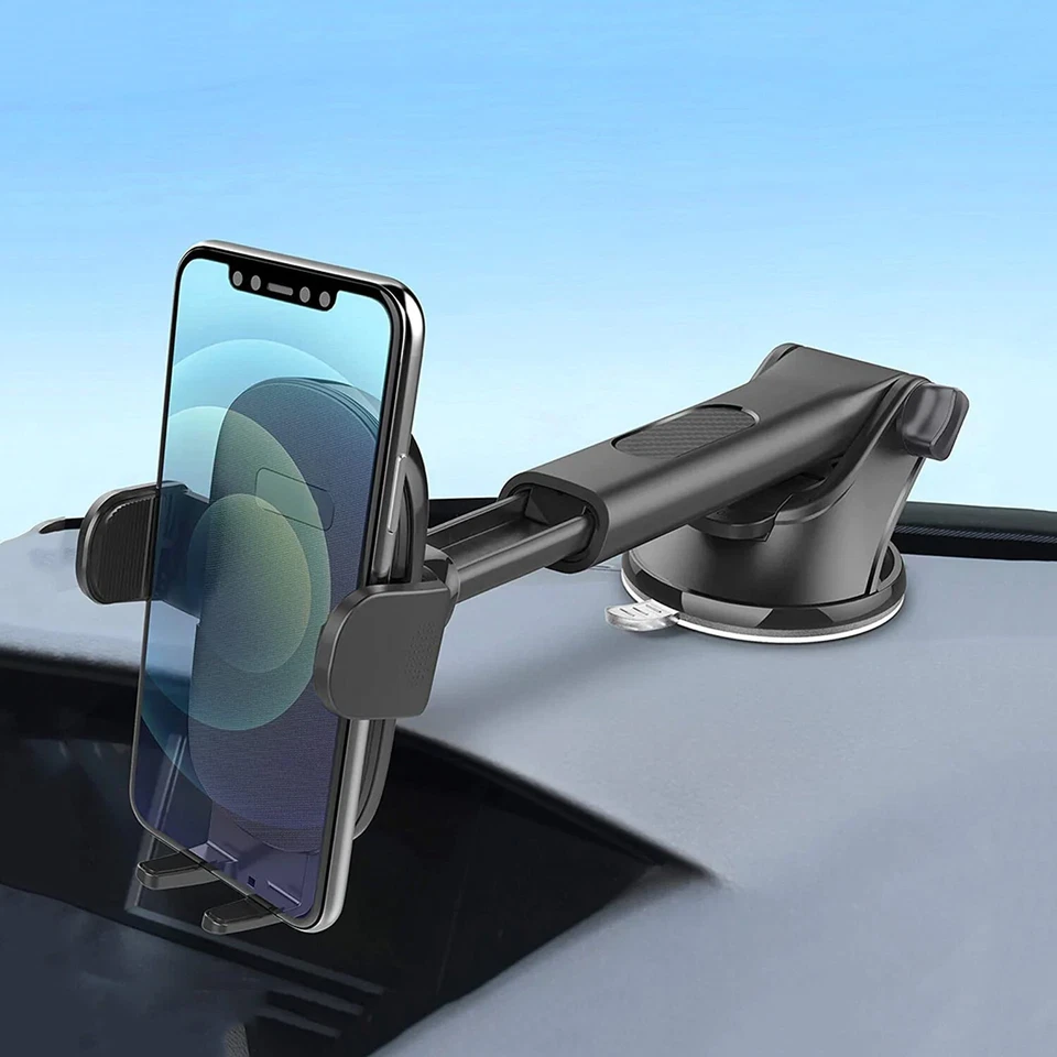 Soporte universal para teléfono móvil de automóvil 360° tablero de instrumentos parabrisas soporte de ventosa Reino Unido Foto 3 de 4