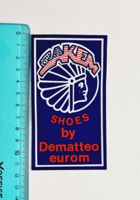 STICKER SAKEM SHOES DEMATTEO EUROM STICKER STICKER VINTAGE 80s ORIGINAL