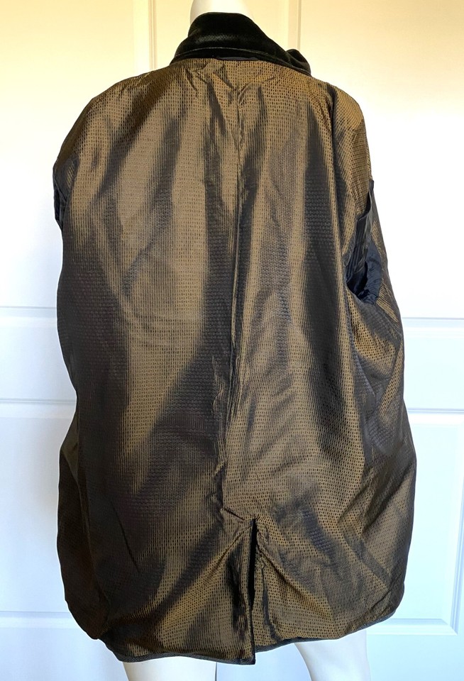 NICOLE FARHI BROWN VELVET / WOOL JACKET SIZE L eBay