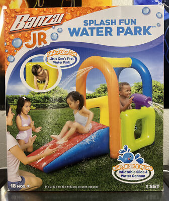Banzai Jr. Water Park Toddlers Splash Fun 18 Months Up Brand New In Box