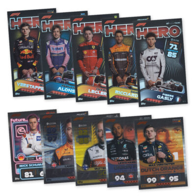 Turbo Attax 2022 Trading Cards Formel 1  Limited LE XXL und EX Karten auswählen