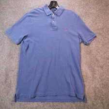 Polo Ralph Lauren Mens Polo Shirt Blue M Classic Fit Short Sleeve Preppy Golf