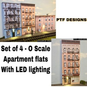 o scale building flats