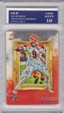 JOE BURROW ROOKIE CARD 2020 Gridiron Kings $$ RC GEM MINT 10 Football BENGALS!