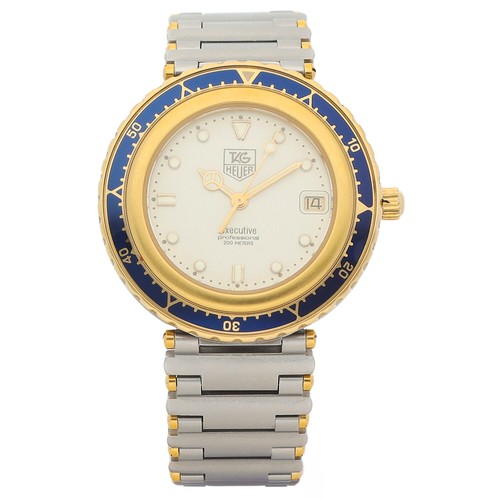 Tag Heuer 915.713 EXECUTIVE Professional 200M Due Tonalità Acciaio Orologio  al Quarzo Uomo | eBay