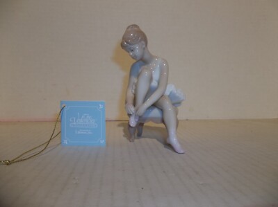 Valencia Collection / Roman, Inc ~ Ballerina Sitting Tying Ballet Slippers