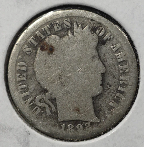 1892 BARBER DIME 10C (P0001)