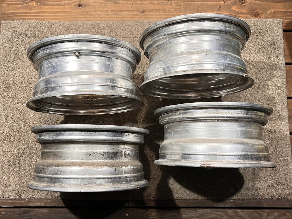 14x6 MESH GOLD WHEELS RIMS VINTAGE ENKEI RACING CLASSIC POLISHED