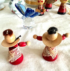 VINTAGE SOVIET RUSSIAN  & GERMAN WOODEN FOLK ART ,HAND CARVED FIGURINES SET OF 5 — photo 5